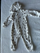 Carters Baby Boy Paw Print Fleece Outfit Size 9M