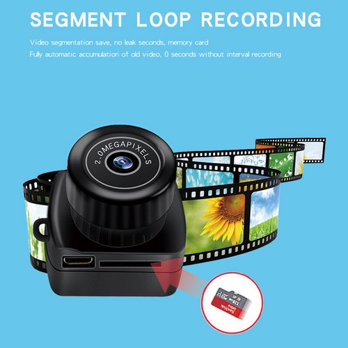 Tiny Camera HD Video Audio Recorder Car Sport Micro Cam Webcam With Mic Y2000