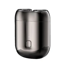 Electric Razor New Model Mini Dual-Head Electric Shaver Pocket Washable Gray