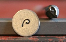 SUPPLY GUY 5mm Left Swirl Metal Punch Design Stamp SGM-24, Made in the USA