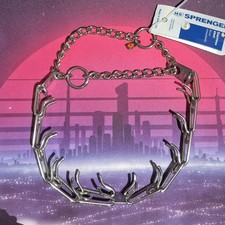 Sprenger Chrome Stainless Steel Prong Training Collar Swivel 23" NEW