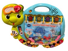 VTech Touch  Teach Sea Turtle Toy Preowned Condition