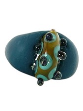 35 FREE SHIPPING NEW NakamuraArt Handmade Clay Ring Glass Lampwork Bead