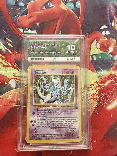 mewtwo #12 WOTC Nintendo power magazine black star promo ACE 10