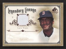 2005 SP Legendary Cuts Luis Tiant -LT Legendary Lineage Material Red Sox TV2681