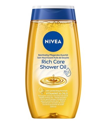 Nivea Natural Duschöl 200ml Natürliche Öle Pflegedusche Reinigung Körperpflege