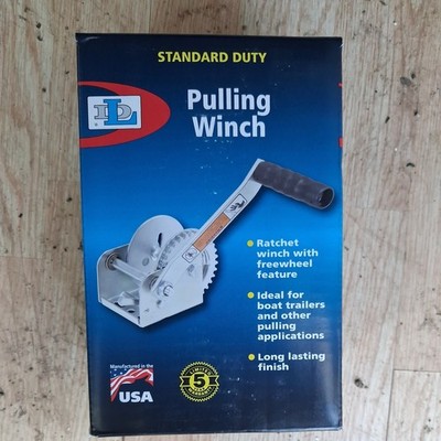 Dutton Lainson DL600A Pulling Ratchet Winch 600 lb Hand Winch Durable Zinc Plate