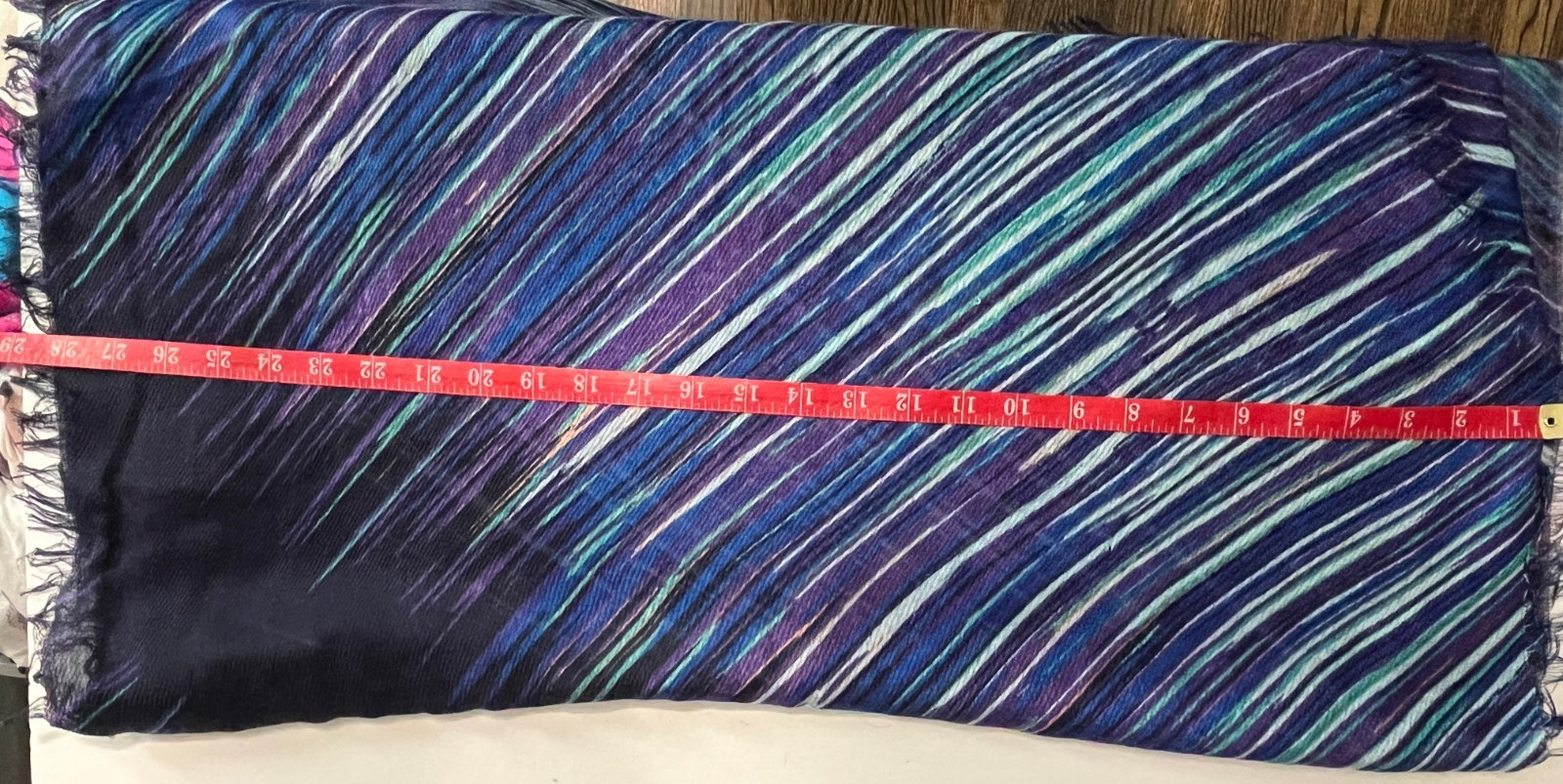 Infinity Scarf Multi-Colored Stripes Lightweight-… - image 3