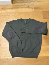 Vintage Woolrich Ducks Unlimited Wool Sweater Loden Green Large