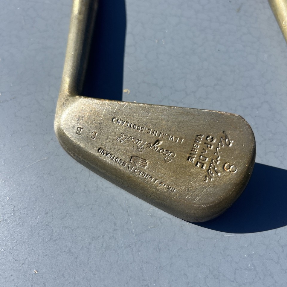 Fer De Golf Vintage George Nicoll, 2 Fers, Manche Bois Caryer, Droitier