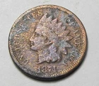 1874 INDIAN HEAD CENT,TOUGHER COIN!!!!(A9)
