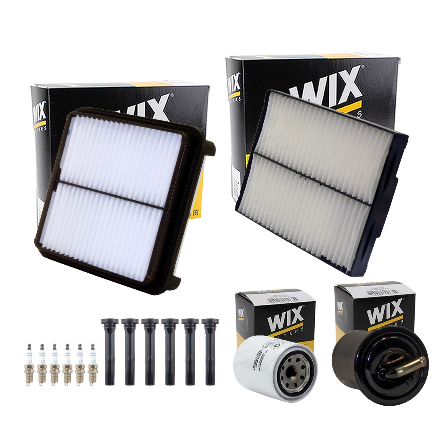 Wix Tune Up Kit Bosch 6 Spark Plugs  Boots Kit for Grand Vitara 2.5L V6 03-05