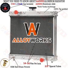 3 Row Aluminum Radiator For Bobcat MT52 MT55 MT85 MT100 Track Loader 6682991