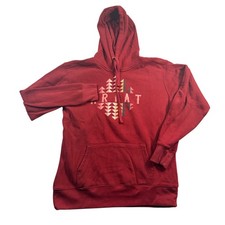 ARIAT Real Hoodie Womans Medium Beartooth Red Graphic Sweatshirt Cowgirl Rodeo