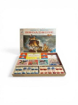 Vintage American Heritage Broadside Navel Battle Game Milton Bradley Complete