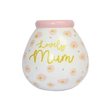 Pot Of Dreams Lovely Mum Ceramic Money Bank Hand Crafted Smash Ceramic Pot 15cm