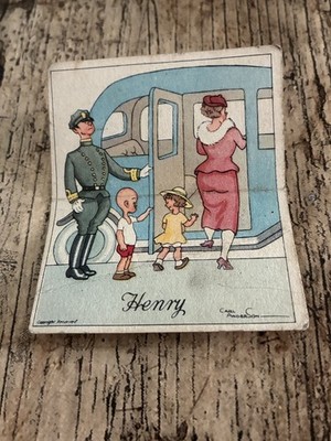 1935 Kensitas Karte Henry von Carl Anderson Restposten x 12 Karten  