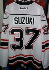 #37 Nick SUZUKI Owen Sound ATTACK Off. Lic. REEBOK Jersey, Size Men's XXL, NWT!