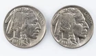 1936 1937 Buffalo Nickel Choice Lot of 2 - 5c