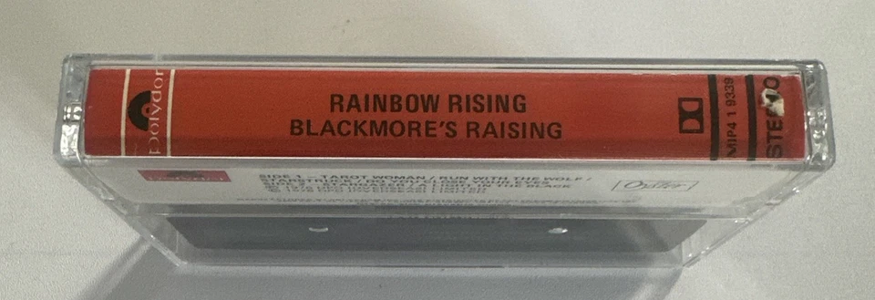 Rainbow Rising Blavkmore’s Rainbow Cassette Tape Rare Canadian Issue EX / EX Foto 4 de 4