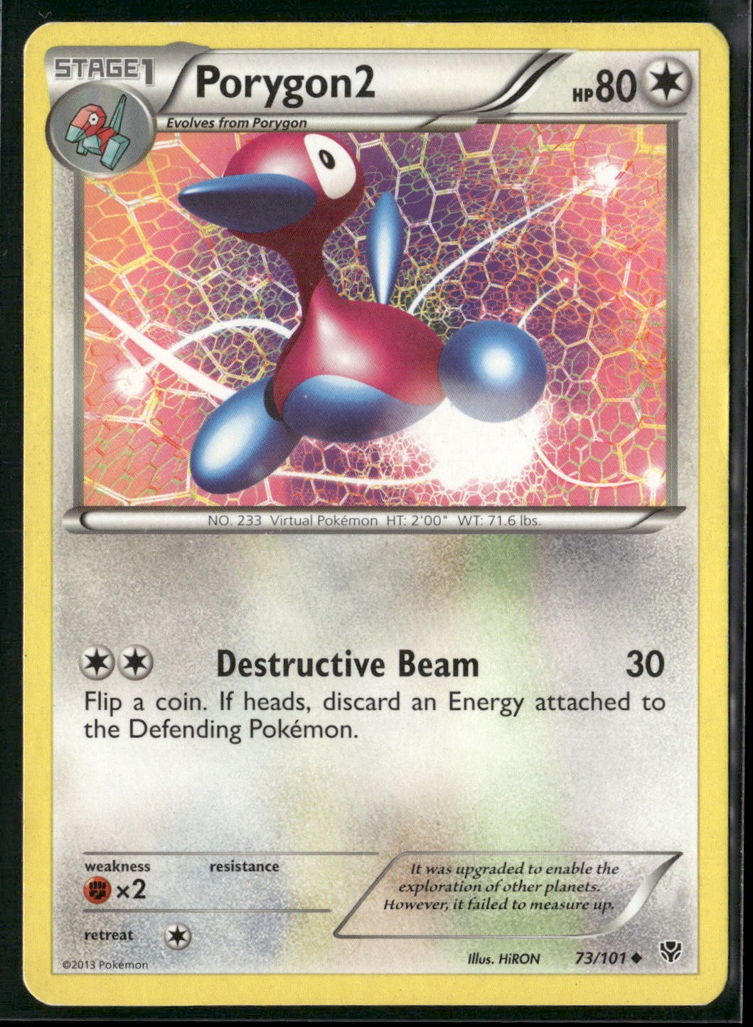 Porygon2 73/101 Uncommon Plasma Blast Pokemon Heavily Played