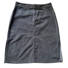 VTG Y2K Gap Mini Slit Skirt Womens 2 Retro Brown Corduroy Academia Gorpcore Prep