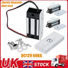 Electric Magnetic Single Door Lock Metal Electromagnetic Lock DC12V 60KG UK