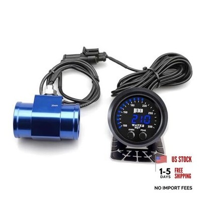 Universal 52mm Water Temperature Gauge 0-300F( Joint Pipe: 38MM Blue Blue