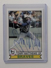 2018 Topps Archives Fan Favorite Gary Matthews 1979 Design Auto - NM or Better!