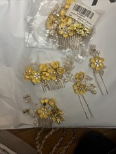Bridal Flower Hair Pins Lot Of 2 Packs