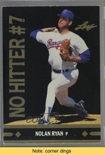 1991 Leaf Gold Leaf Rookies Bonus Nolan Ryan #BC25 HOF READ 0b3