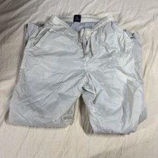 Vtg Y2K Nike Gray Tag Fleece Lined Sweatpants White Mens Size S