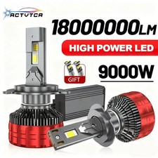 LED Headlight Bulbs H4 H7 H11 H1 H3 9005 9006 6000K Pair