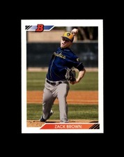 2020 Bowman Heritage #BHP-34 Zack Brown Milwaukee Brewers Prospects