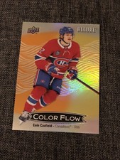 2024/25 Upper Deck Allure Color Flow Orange-Yellow Cole Caufield