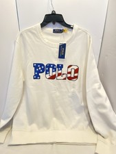 Polo Ralph Lauren Sweatshirt Large White NWT 188