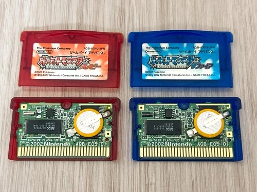 Pokemon Ruby Sapphire Gameboy Advance Japanese Tested Authentic New Battery GBA