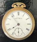 1891 Waltham 7j Pocket Watch 18s Model 1883 Grade 1, 14k GF Case. Working fine