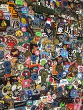100 Random Embroidered Patches Bulk Lot Iron On Sew On Mixed Bundle