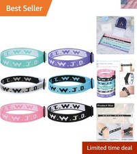 Inspiring 6PCS WWJD Bracelets: Perfect for Christmas and Special Occasions