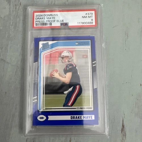 2024 Panini Donruss - Rated Rookie Drake Maye #379 (RC) PSA 8