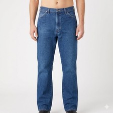 Wrangler Made in USA Regular Fit Vintage Jeans Men's 38x32 Blue Denim