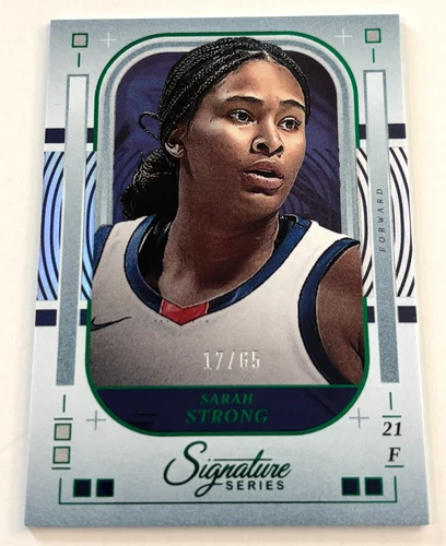 Sarah Strong 2025-26 Panini Signature Series Green Parallel RC Card /65 !!