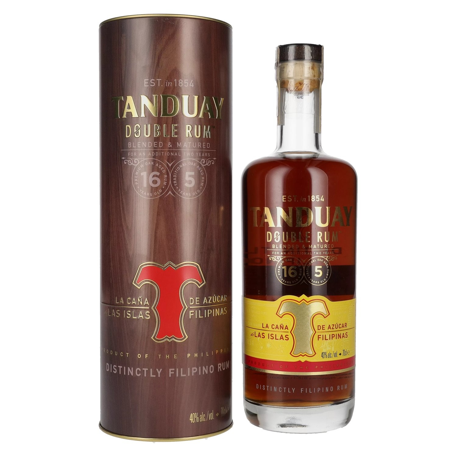 Tanduay Double Filipino Rum 40% Vol. 0,7l in scatola di latta