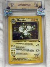 Magneton 11/62 GRADED 10 Very Old PGC Pokemon Card Holo