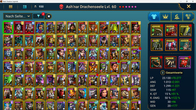 Raid Shadow Legends Account 3 Mythical / 101 Legendary / 11.99 M