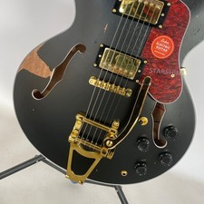 Aged style Semi-Hollow Body Electric Guitar Stainless Rounded Fret Bone Nut Fast