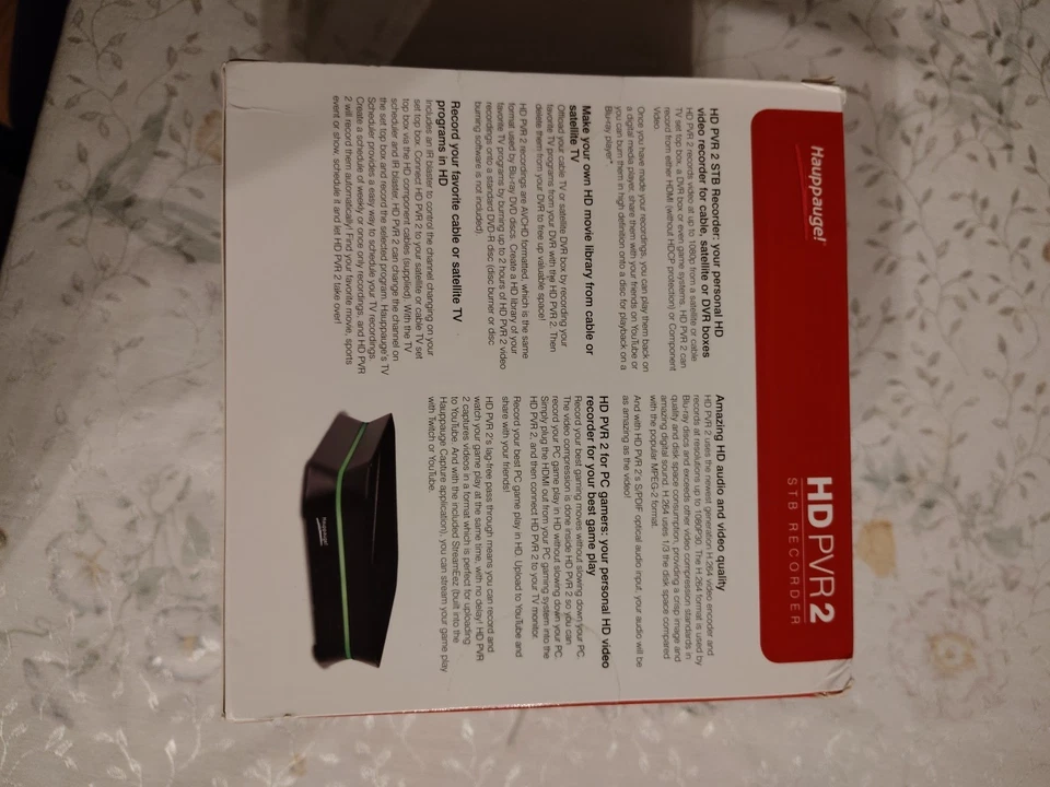 Hauppauge HD PVR 2 HD Video Recorder from Cable or Satellite TV - New! - Image 3 of 4