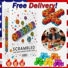 Scrambled Dice Word Game - Creativity Family Games Toys for Children US