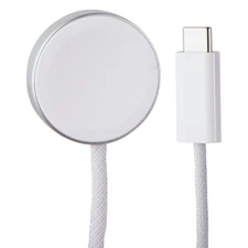 Apple Watch Magnetic Fast Charger to USB-C 1M A2515B ​​​​​​Braided Cable - White